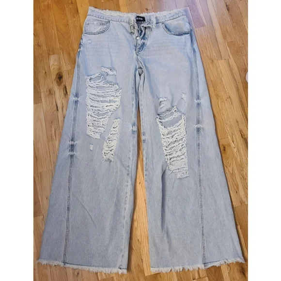 New SER.O.YA Ollie Wide Leg Jean in Coastline Size 32 or 12-14